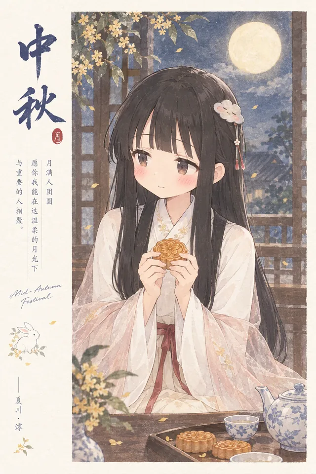 其九 · 捧月饼