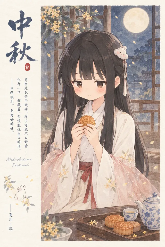 其十 · 低头看月饼