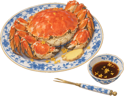 清蒸河蟹