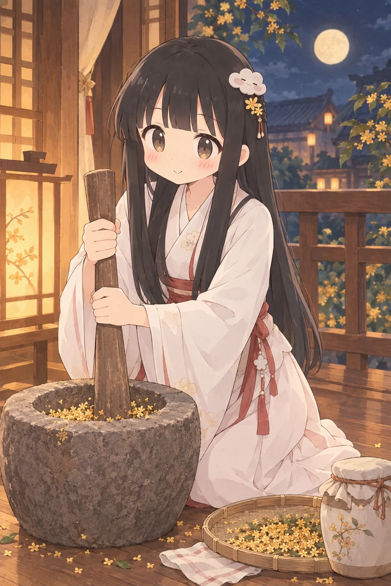 廊下捣桂花