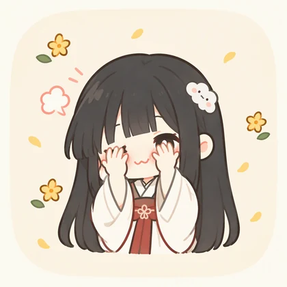 捂脸害羞